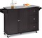 Kitchen Island 2-Door Storage Cabinet with Drawers and Stainless Steel Top